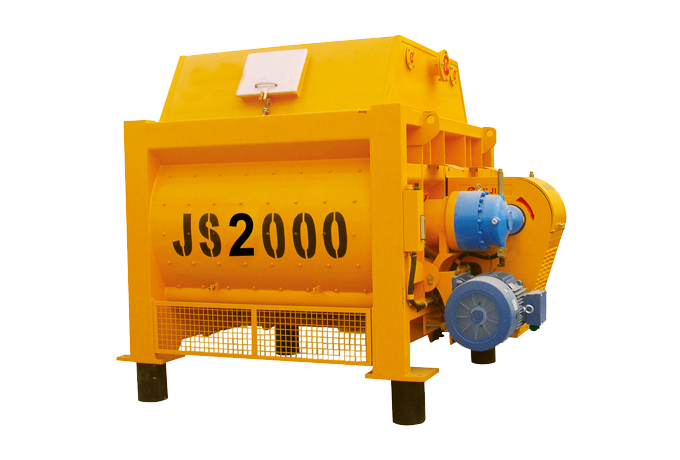 Twin Shaft Concrete Mixer