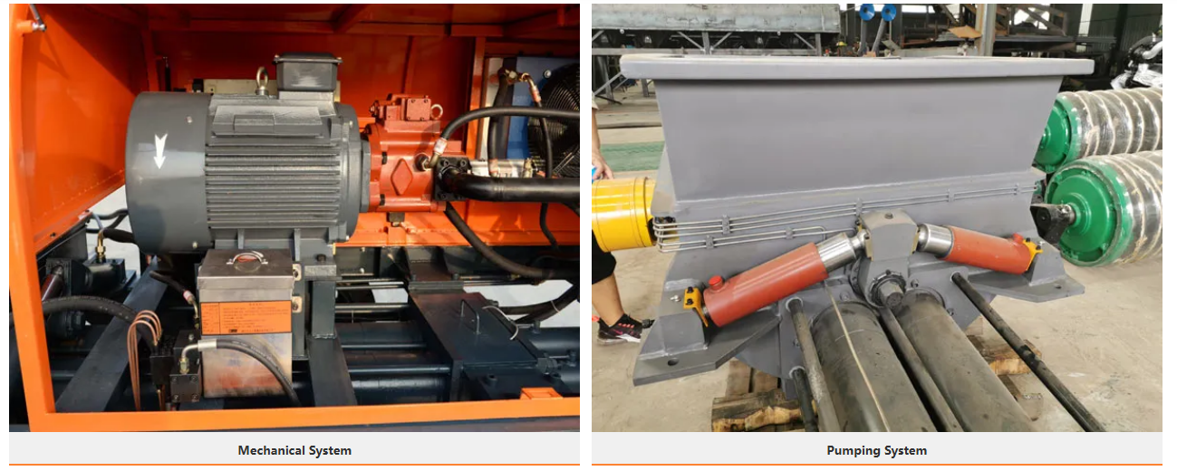 Diesel-powered stationary concrete pump  Diesel-powered stationary concrete pump